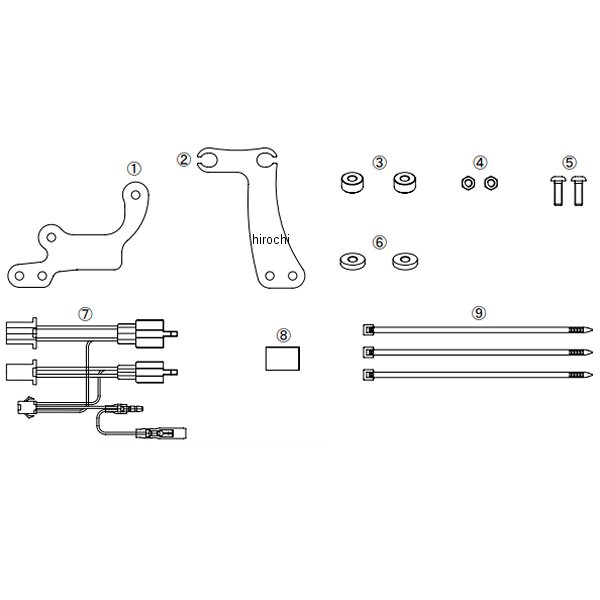 SP武川 メーターステー&ハーネスセット ダックス125 05-06-0048 HD店