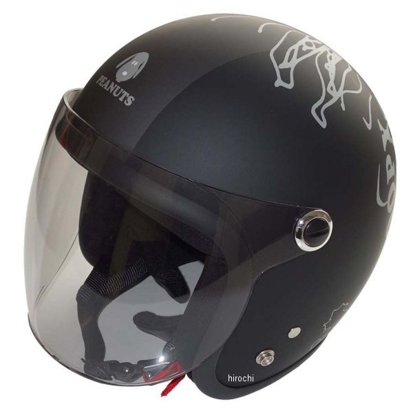 【メーカー在庫あり】 アークス AXS SNJ-80 ジェットヘルメット スヌーピー ピーカブー ブラック/ブラック 57-59cm 0135SNJ80 HD店