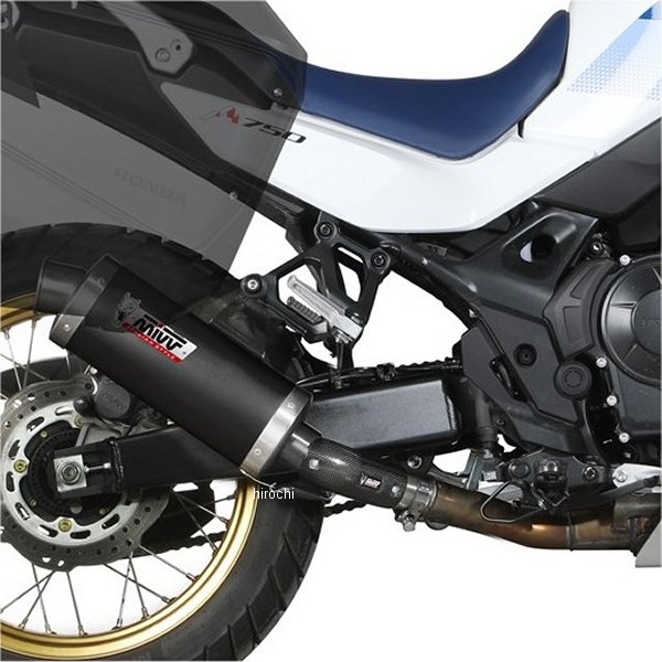 ミヴ Mivv スリップオンマフラー OVAL 23年 XL750Transalp ステンブラック/ステン H.086.LZ HD店
