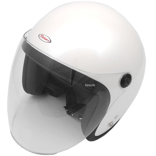 【メーカー在庫あり】 TNK工業 ジェットヘルメット JL-65SR パールホワイト フリーサイズ(58-59cm) 4984679510137 HD店