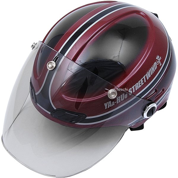 【メーカー在庫あり】 TNK工業 ハーフヘルメット STR-Z JT マルーン/黒 フリーサイズ(58-59cm) 4984679511196 HD店