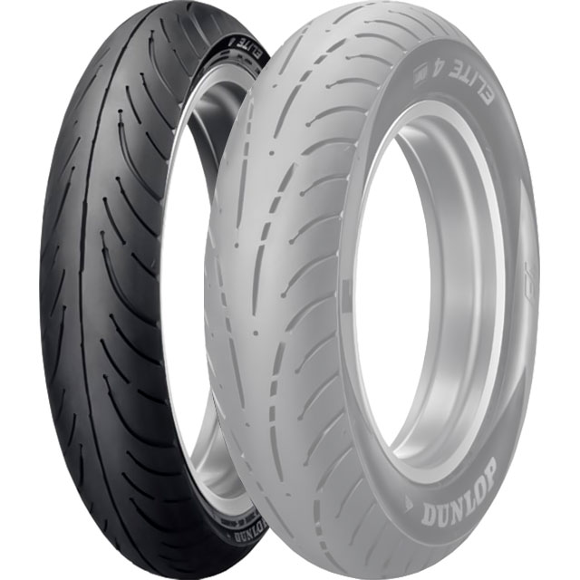 【メーカー在庫あり】 ダンロップ DUNLOP ELITE4 130/70R18 M/C 63H TL フロント 328799 HD店|ヒロチー商事 ハーレー 店