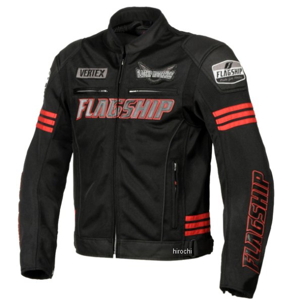 【メーカー在庫あり】 フラッグシップ FLAGSHIP 2024年春夏モデル イクシードメッシュジャケット 黒/赤 LLサイズ FJ-S214 HD店|ヒロチー商事 ハーレー 店