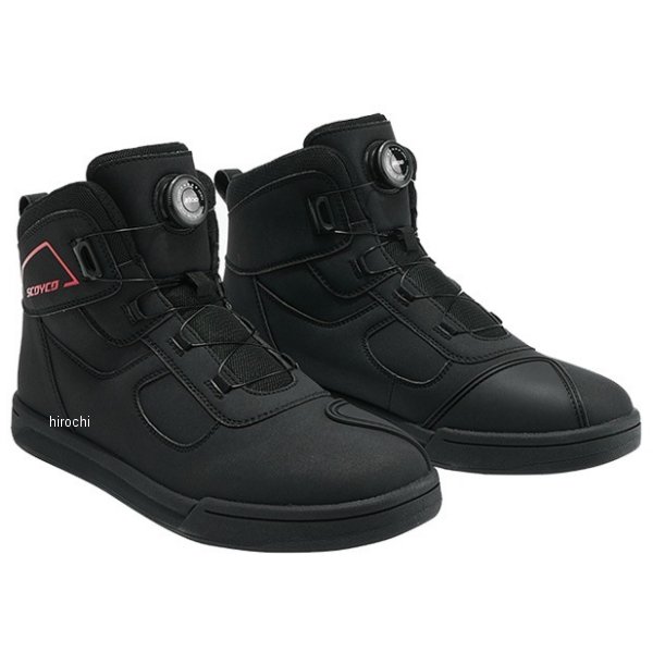 【メーカー在庫あり】 スコイコ SCOYCO ライディングシューズ 24cm 黒/赤 MT074BK-RD24 HD店