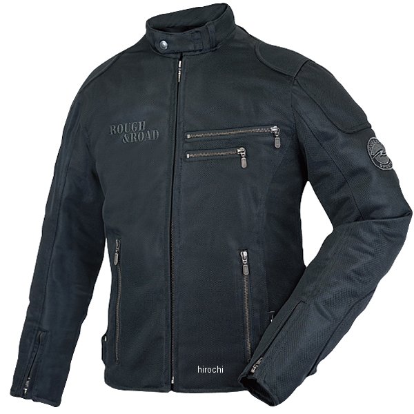 ラフ&ロード 春夏モデル ライディングZIPメッシュジャケットEM オールブラック LLサイズ RR7308A-BK4 HD店｜ヒロチー商事 ハーレー 店