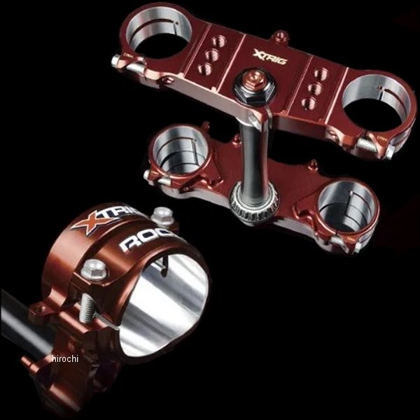 テクニクス Technix XTRIG トリプルクランプキット ROCS PRO 14年-21年 CRF250R オフセット\u003d20-22 ブラウン 40101004 HD店