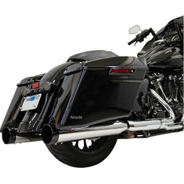 【USA在庫あり】 バッサニ Bassani スリップオンマフラー 4-1/2インチ 17年-23年 FLHRXS クローム 1801-1773 HD店