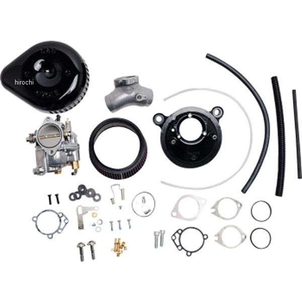 【USA在庫あり】 S&Sサイクル S&S Cycle スーパーGキャブレター ステルスエアクリーナーキット 98年 FLTR 黒 1001-0088 HD店
