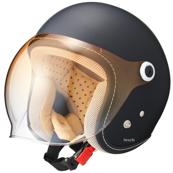 【メーカー在庫あり】 マルシン工業 Marushin ジェットヘルメット MCJ7 バブルライダー レディース マットブラック Lサイズ(56-57cm) 05302002 HD店