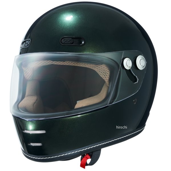 2001334 マルシン工業 Marushin フルフェイスヘルメット MNF1 エンドミル ヴィンテージメタリックグリーン Lサイズ(59-60cm) 02001334 HD店｜ヒロチー商事 ハーレー 店