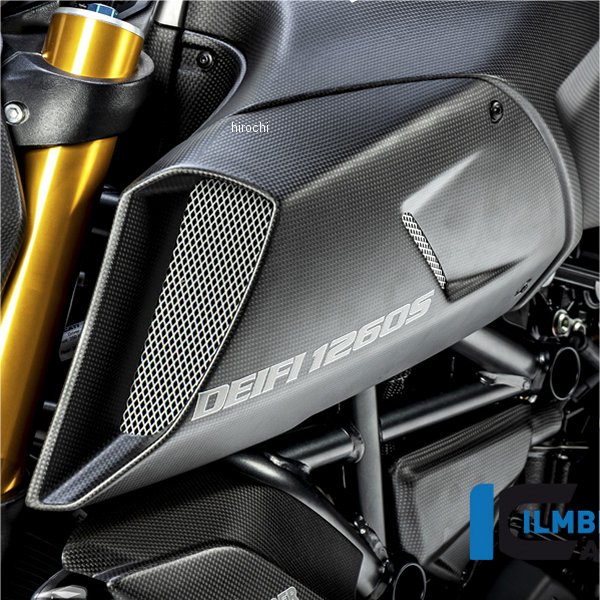 イルムバーガー Ilmberger エアーチューブカバー 左側 艶なし 19年-20年 ディアベル1260 LKL.102.DI19M.K HD店｜ヒロチー商事 ハーレー 店