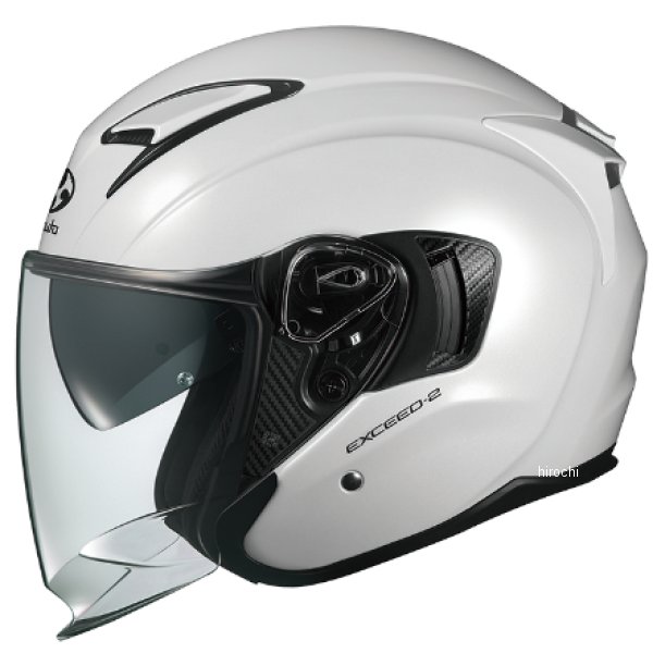 【メーカー在庫あり】 オージーケーカブト OGK KABUTO EXCEED2 パールホワイト Mサイズ 4966094628505 HD店