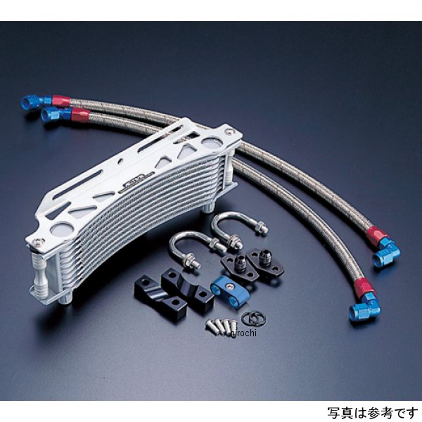 ACTIVE アクティブ オイルクーラーキット ラウンド #6 9-10R CB900F、CB1100F シルバー AC14031110 HD店