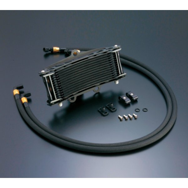 ACTIVE アクティブ オイルクーラーキット サーモ対応 サイド廻し/ラウンド#6 9-13R ゼファー400、ゼファーX ブラック仕様 AC14047913BC HD店