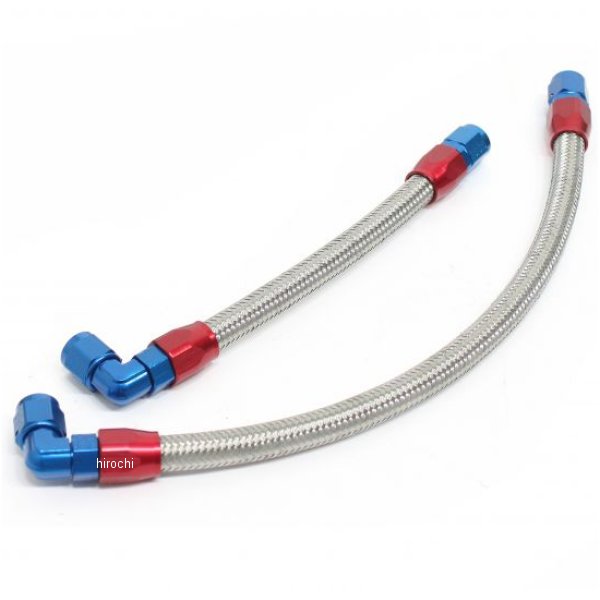 ACTIVE アクティブ オイルクーラーホースセット ストレート #6 4.5-10R CBR400F シルバー AC14051307 HD店