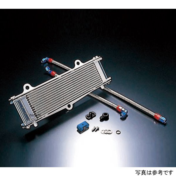 アクティブ オイルクーラーキット上廻し前/ストレート #6 9-13R BK 耐熱ホースカバー Z1、Z2、Z750FX-1、Z1000MK2 シルバー AC14058913B HD店
