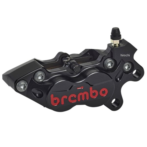 【メーカー在庫あり】 ブレンボ brembo P4-40RB アキシャル CNC 4P キャリパー 右 アルミピストン φ30/34 ブラックアルマイト レッドロゴ 20.4756.67 HD店