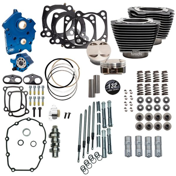 S&Sサイクル S&S Cycle 132パワーパック G/HL ハーレー 黒 310-1237 HD店