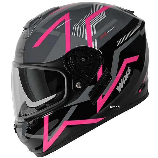 【メーカー在庫あり】 ウインズ WINS フルフェイスヘルメット G-FORCE SS Z-LINE G15 黒/ピンク Lサイズ 4560385771958 HD店