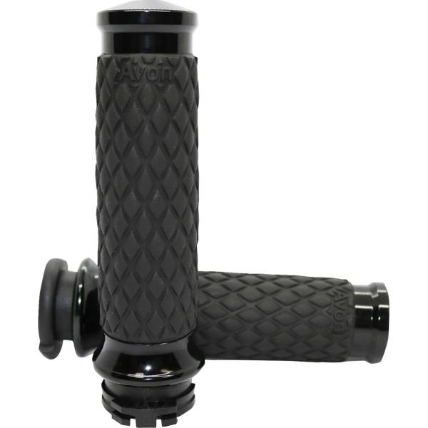 【USA在庫あり】 AVON GRIPS ダイヤモンド コンター グリップ19年-20年 ハーレー FXDR 114 黒 0630-3112 HD店