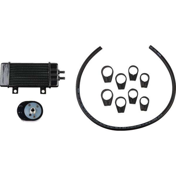 【USA在庫あり】 ジャグ Jagg Oil Coolers オイルクーラーキット ワイドライン 20年-21年 ハーレー FLTRK 黒 10列 0713-0275 HD店