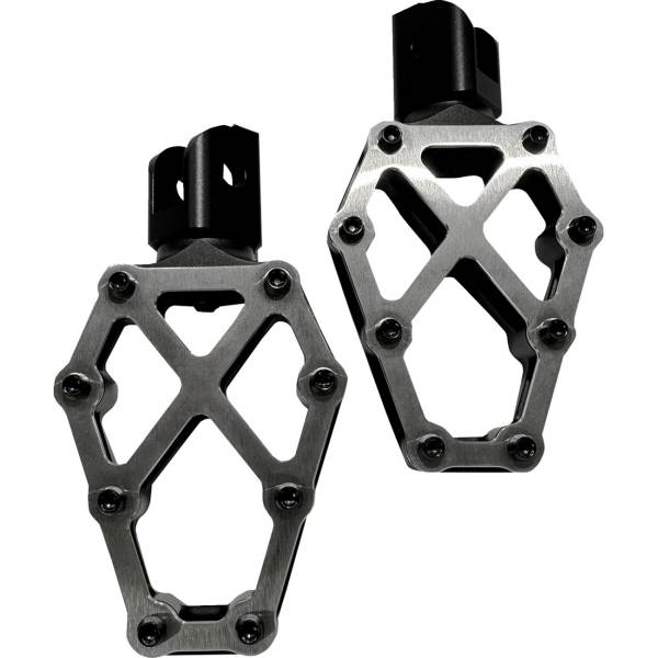 【USA在庫あり】 KODLIN USA NXL フットペグ 22年-24年 ハーレー FXLRST 黒/シルバー 1620-2577 HD店