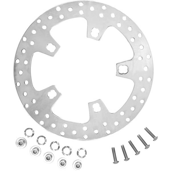 【USA在庫あり】 COASTAL MOTO フロントブレーキローター 17年-22年 ハーレー FLHR ポリッシュ 1710-4592 HD店