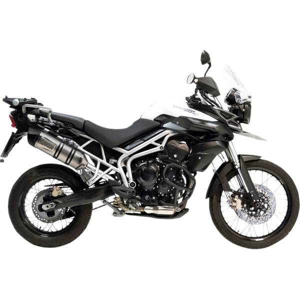 【USA在庫あり】 LEOVINCE LV One EVO スリップオンマフラー 11年-16年 トライアンフ Tiger800 シルバー 1811-3094 HD店