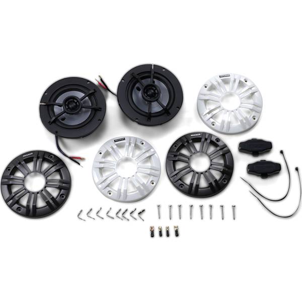 【USA在庫あり】 Kicker 4 インチ全天候型同軸スピーカー 2オーム 黒/白 4405-0591 HD店 22,199円