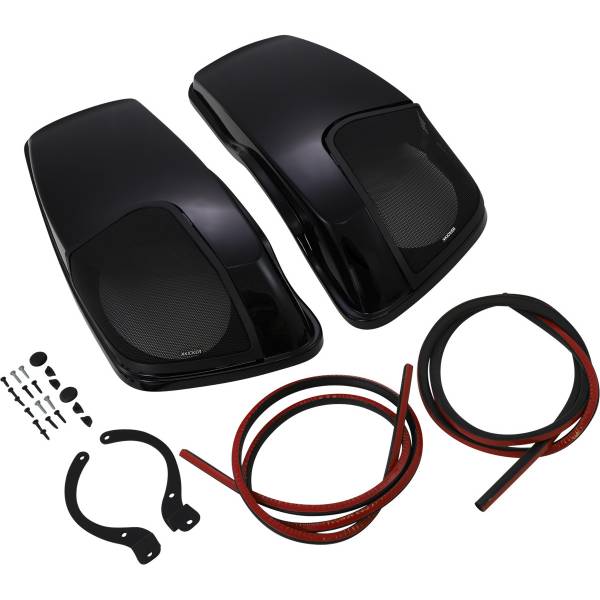 【USA在庫あり】 Kicker サドルバッグ スピーカー リッド 20年-23年 ハーレー FLTRK 黒 4405-0796 HD店