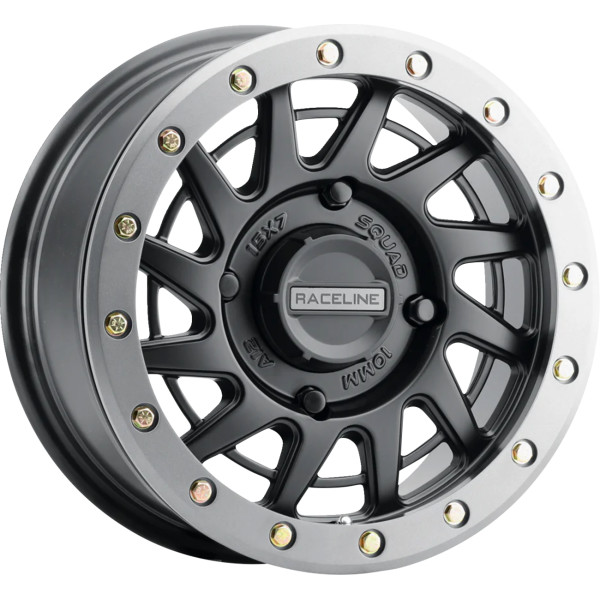 【USA在庫あり】 Raceline Wheels Squad Beadlock ホイール 15x7 - 4/137 - 6+1 (+38 mm) ガンメタ 0230-1414 HD店