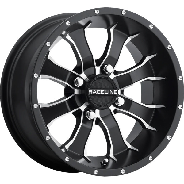 【USA在庫あり】 Raceline Wheels Mamba ホイール 12x7 - 4/156 - 4+3 黒 0230-1450 HD店
