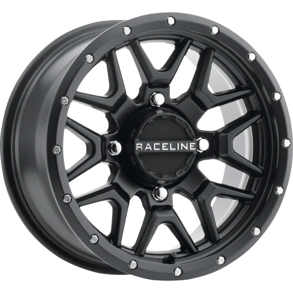 【USA在庫あり】 Raceline Wheels Krank Simulated Beadlock ホイール 14x7 - 4/156 - 6+1 (+38 mm) 黒 0230-1495 HD店