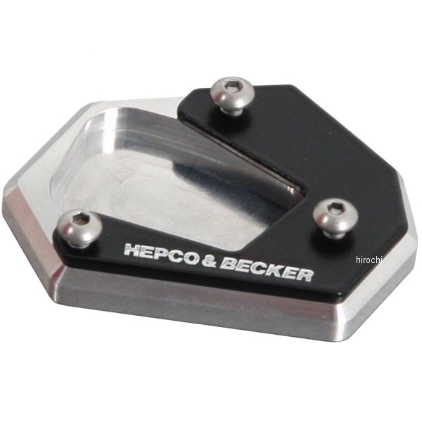 ヘプコアンドベッカー HEPCO&BECKER サイドスタンド エンラージメント 24年 NX400/500 シルバー/ブラック 42119546 00 91 HD店 10,114円
