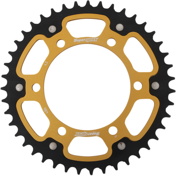【USA在庫あり】 SUPERSPROX ステルス リア スプロケット 520/43T 21年 Tenere 700 ゴールド/黒 1210-2010 HD店 15,895円