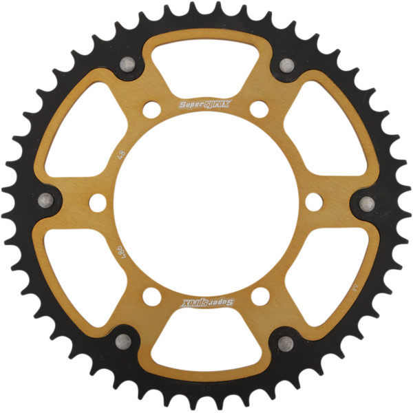 【USA在庫あり】 SUPERSPROX ステルス リア スプロケット 520/48T 21年 Tenere 700 ゴールド/黒 1210-2014 HD店