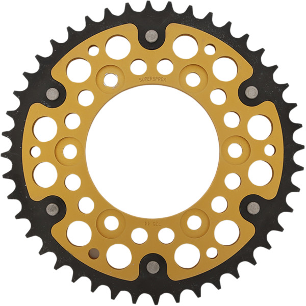 【USA在庫あり】 SUPERSPROX ステルス リア スプロケット 520/44T 08年 ドゥカティ Monster 695 ゴールド/黒 1210-2182 HD店