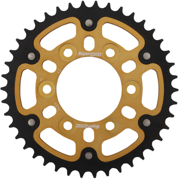 【USA在庫あり】 SUPERSPROX ステルス リア スプロケット 530/42T 15年-17年 Versys 1000 ゴールド/黒 1210-2198 HD店