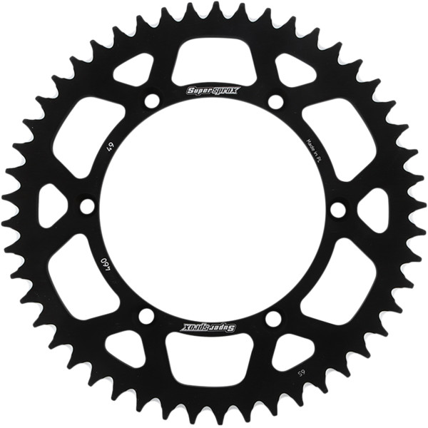 【USA在庫あり】 SUPERSPROX アルミリアスプロケット 520/49T 21年-22年 KX450X 黒 1211-1944 HD店