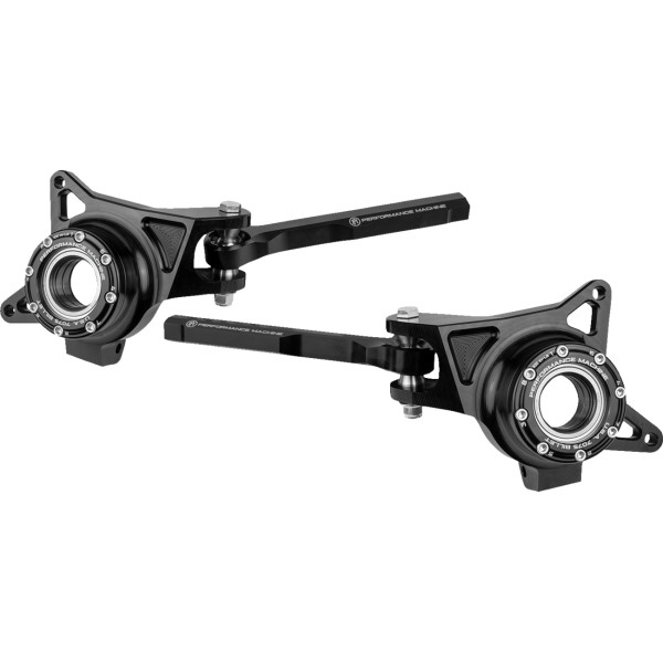 【USA在庫あり】 PM OFF-ROAD ステアリングナックルセット フロント 右/左 21年 ポラリス RZR Turbo S 4x4 黒 0213-1219 HD店