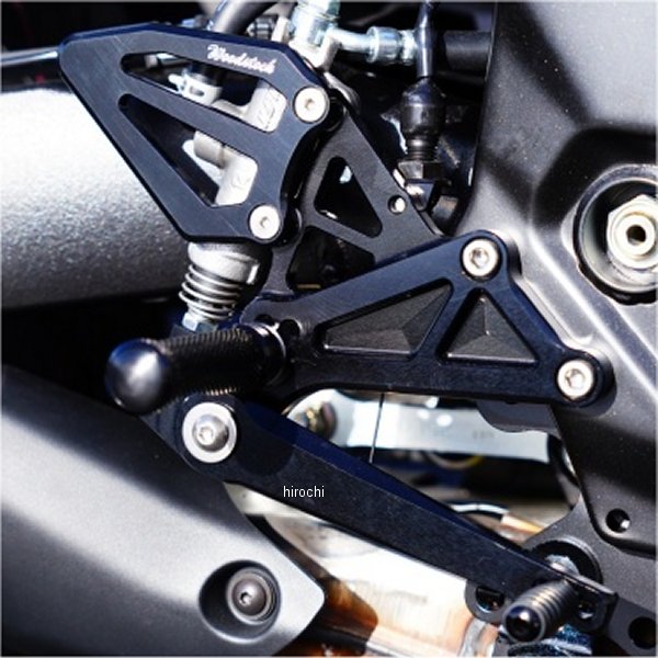 ウッドストック WOODSTOCK バックステップキット 23年以降 GSX-8S 黒 WBS-S22-BB HD店|ヒロチー商事 ハーレー 店
