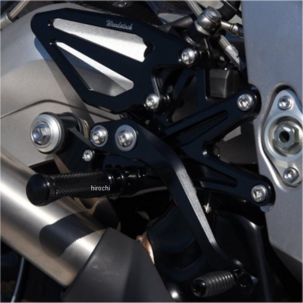 ウッドストック WOODSTOCK バックステップキット トライアンフ デイトナ Moto2-765 黒 WBS-T01-BB HD店｜ヒロチー商事 ハーレー 店