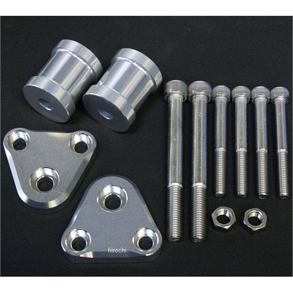 ウッドストック WOODSTOCK エンジンハンガー 2点セット ゼファー750 シルバー EHB-K21-002 HD店｜ヒロチー商事 ハーレー 店