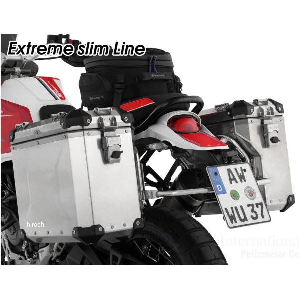 ワンダーリッヒ Wunderlich サイドケース EXTREME slim Line 左右セット DesertX アルミ地金 W70610-100 HD店｜ヒロチー商事 ハーレー 店