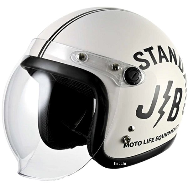 【メーカー在庫あり】 ライズ RIDEZ ジェットヘルメット JB STANDARD オフホワイト 57-60cm未満 4527625124295 HD店