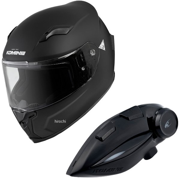【メーカー在庫あり】 HK-170+i コミネ KOMINE フルフェイスヘルメット&モーターサイクルインターカム マットブラック XLサイズ HK-170 + i HD店