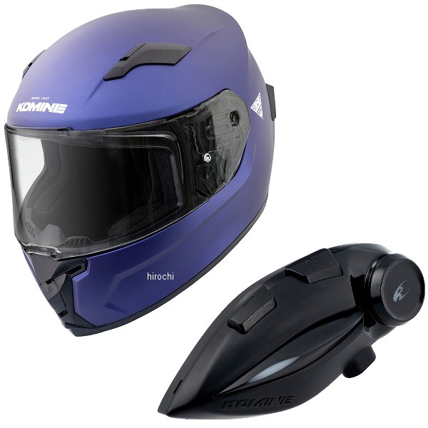 【メーカー在庫あり】 HK-170+i コミネ KOMINE フルフェイスヘルメット&モーターサイクルインターカム マットメタルブルー XLサイズ HK-170 + i HD店