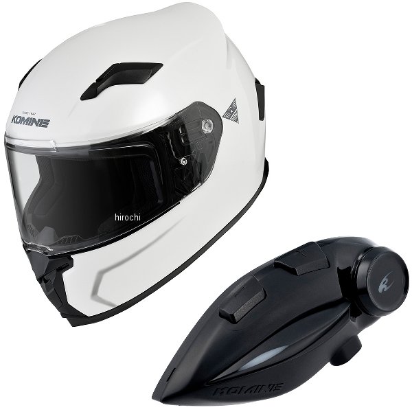 【メーカー在庫あり】 HK-170+i コミネ KOMINE フルフェイスヘルメット&モーターサイクルインターカム パールホワイト Mサイズ HK-170 + i HD店｜ヒロチー商事 ハーレー 店