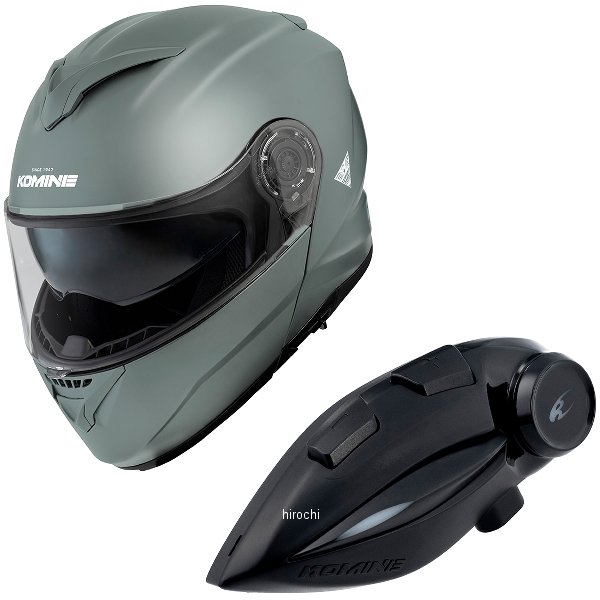 【メーカー在庫あり】 HK-171+i コミネ KOMINE フルフェイスヘルメット&モーターサイクルインターカム バサルトグレー Mサイズ HK-171 + i HD店