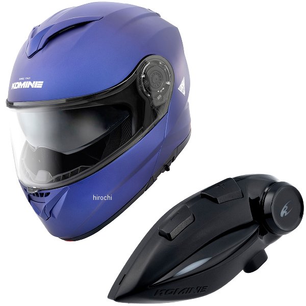 【メーカー在庫あり】 HK-171+i コミネ KOMINE フルフェイスヘルメット&モーターサイクルインターカム マットメタルブルー Lサイズ HK-171 + i HD店｜ヒロチー商事 ハーレー 店